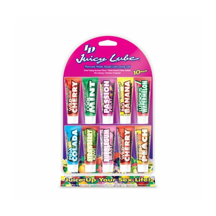 Id pack 10 lubricantes sabores