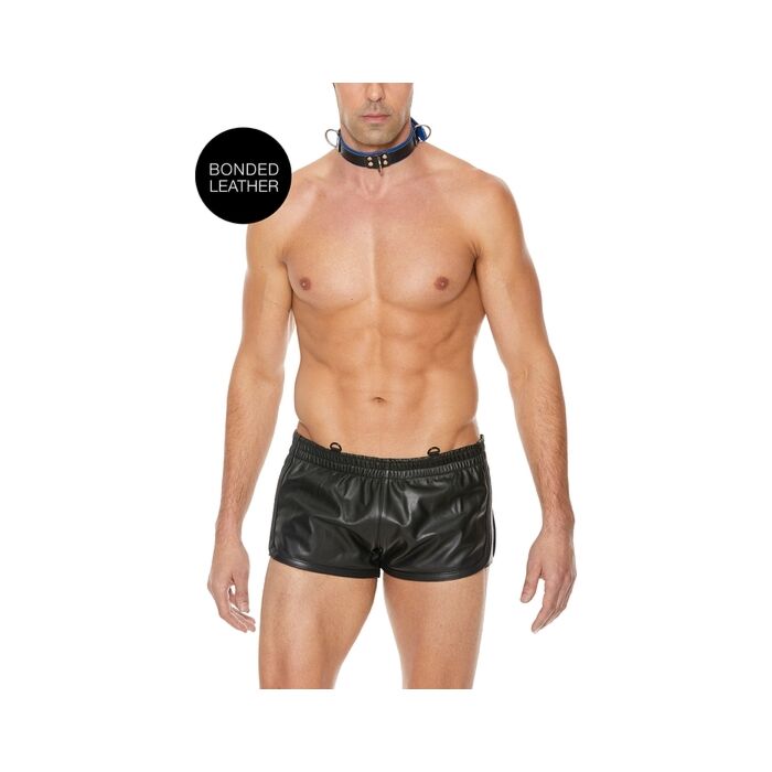 Deluxe Blue Bondage Collar