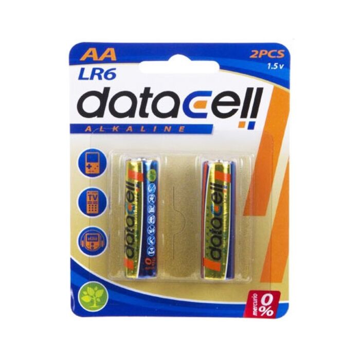 Blister 2 pilas alcalinas LR6/AA - Datacell