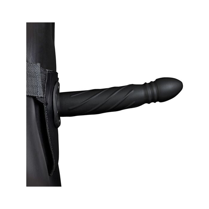 Ouch! Strap-On Hueco Trenzado Negro 8'' - Sex Shop