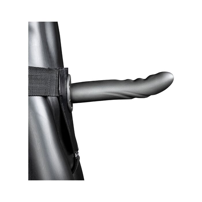 Ouch-Strap-On Curvo Texturizado 8''/20 cm Metalizado