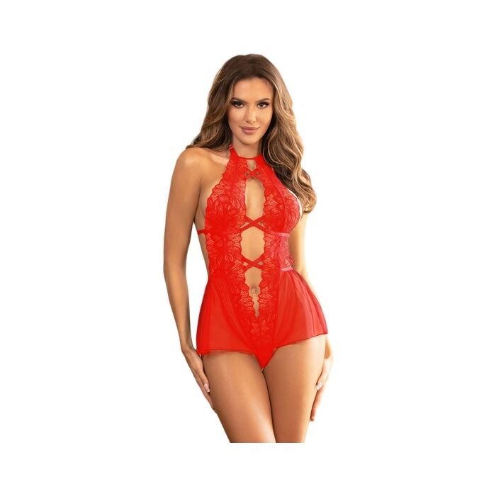 Body Divino en Encaje Rojo 4XL-5XL