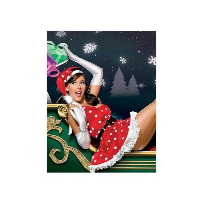 Vestido Navidad Lunares Rojos