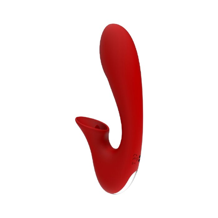Vibrador Clítoris Rojo Dual
