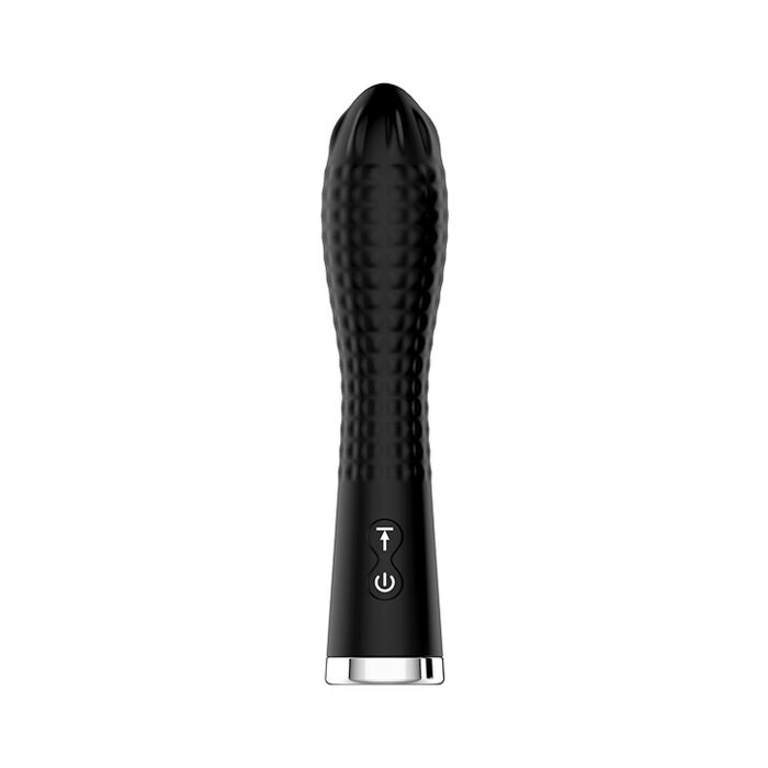 Midnight Magic Twirling Twilight - Vibrador flexible con patrón de diamante