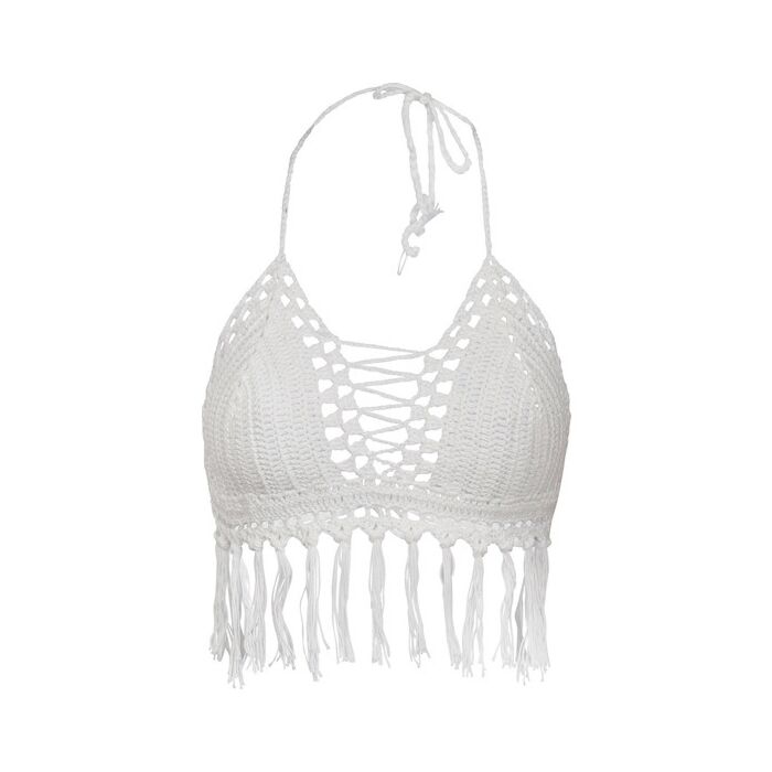 Bikini Blanco Tejido Sexy