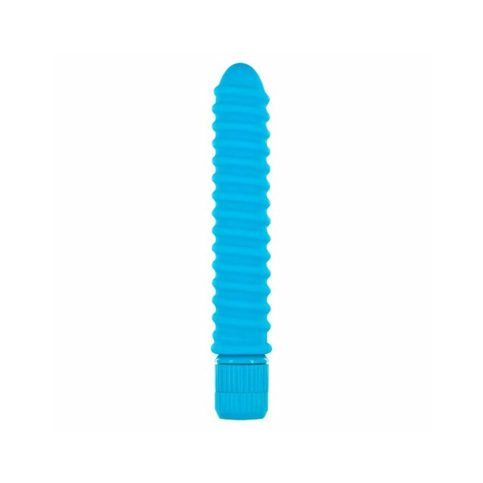 Funky vibrador ribeteado azul