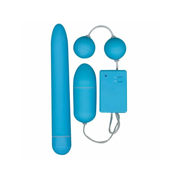 Funky fun box set de juguetes azul