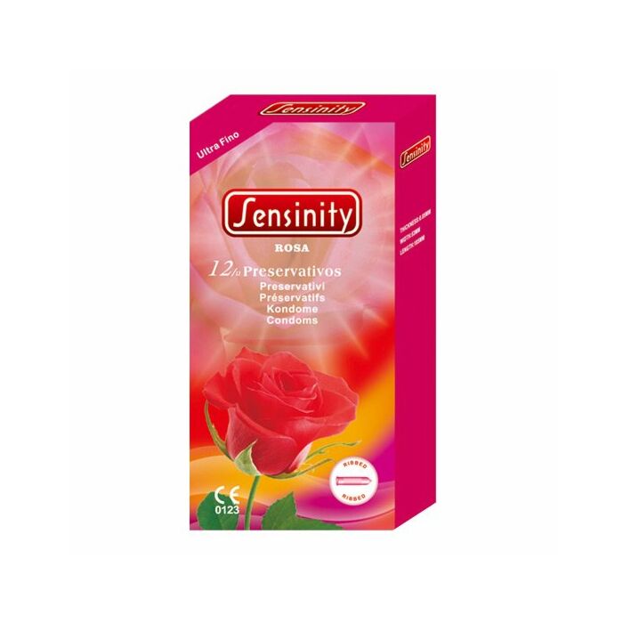 Sensinity preservativos rosa 12 uds