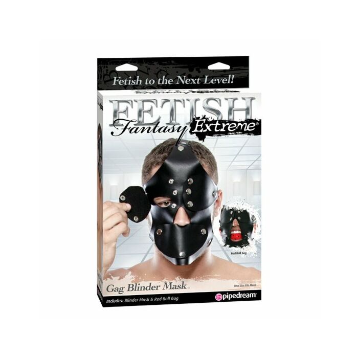 Mascara de bondage con mordaza Fetish fantasy extreme