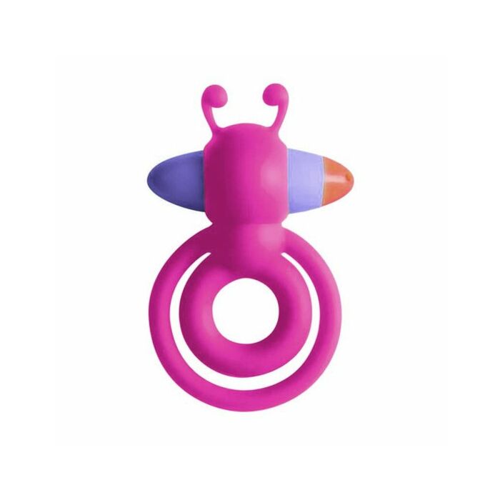 Anillo vibrador abeja fucsia
