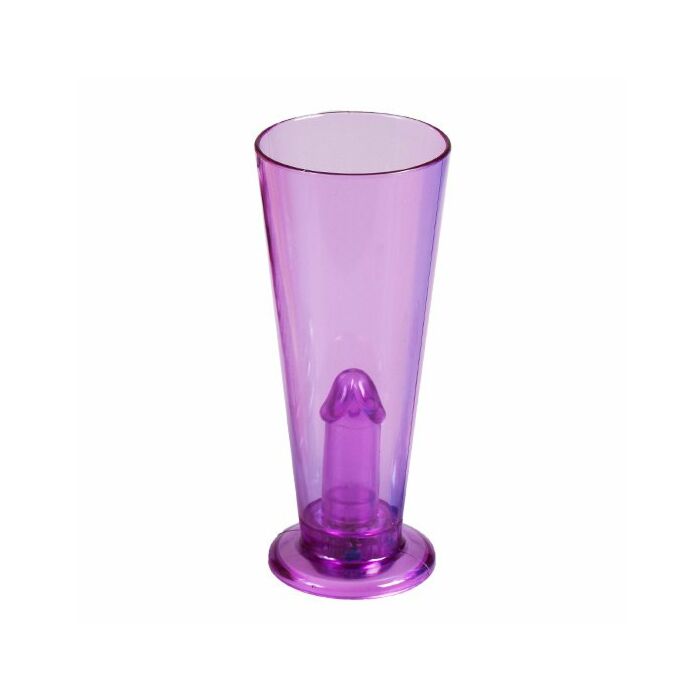 Party pecker vaso lila con luz