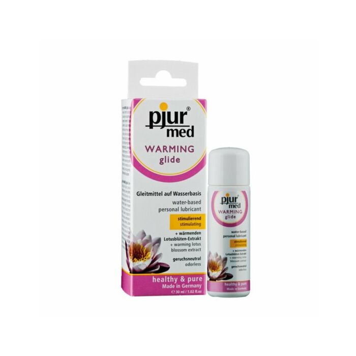 Pjur med warming lubricante base agua calor 30 ml