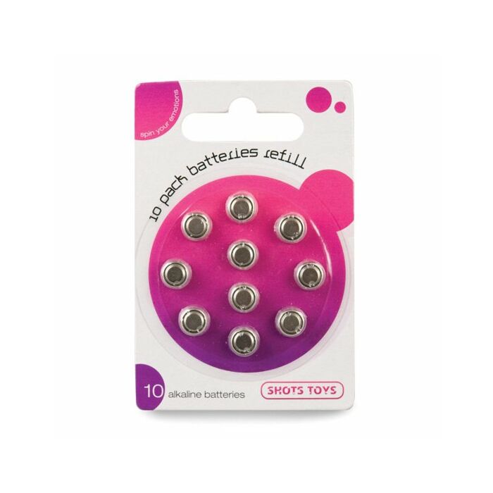 Pack 10 pilas de boton alcalinas lr41