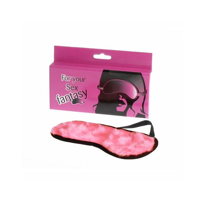 Mascara de peluche rosa