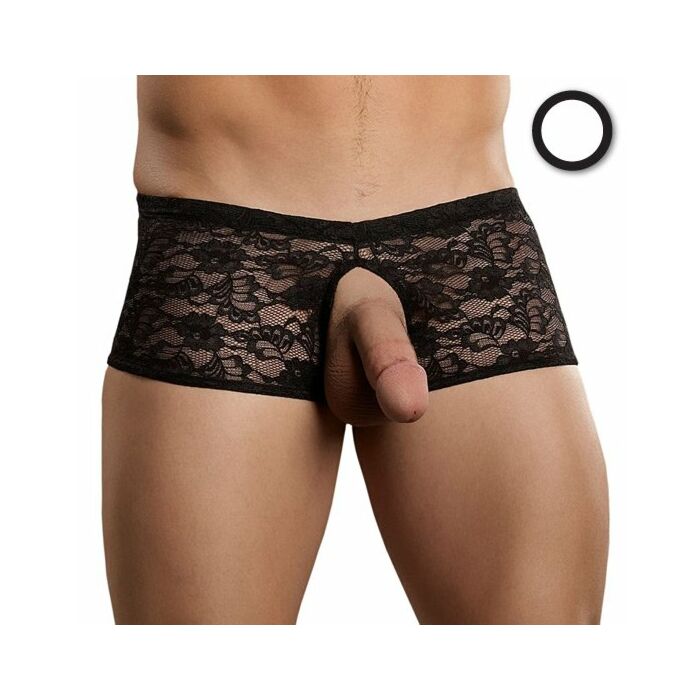 Male power boxer encaje abertura blanco
