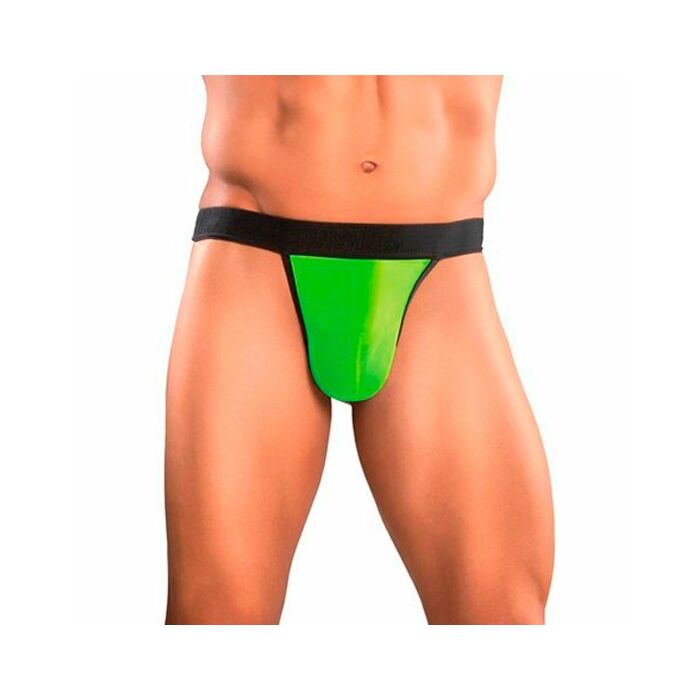 Male power micro tanga transparencias neon lima