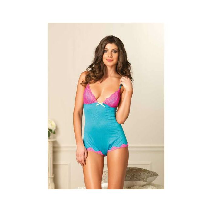 Seraphina body short de encaje azul