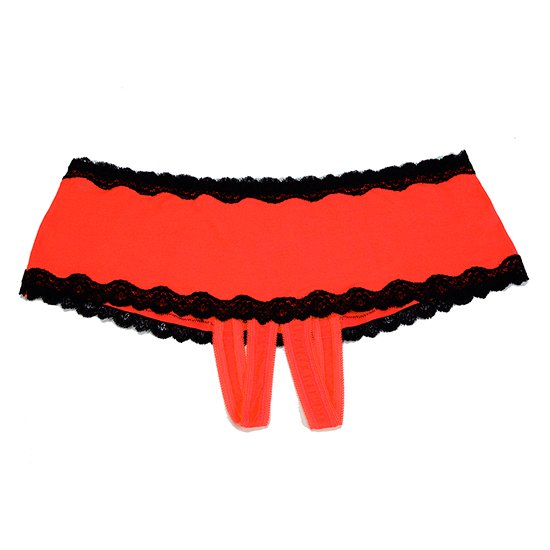Bodyshort abierto rojo