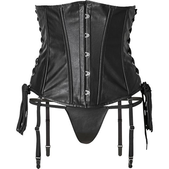 Avanza corse corto y tanga negro