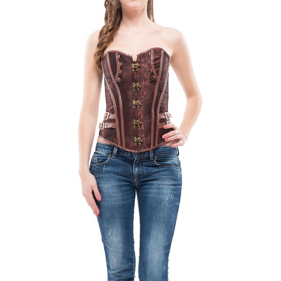 Intimax - corset faiza marron